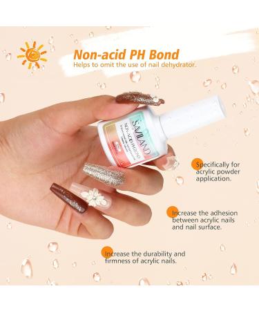 Saviland Acrylic Nail Kit - 4 Colors Set with Non-Acid PH Bond for Beginners - DIY Nail Extension - Buy Online on GoSupps.com