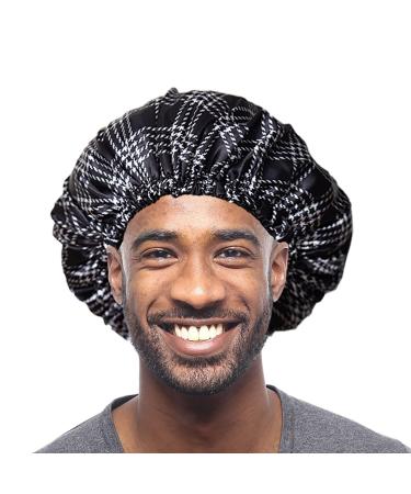 BONNET QUEEN Silk Bonnet for Sleeping Satin Bonnet Hair Bonnet Double Layer Satin Lined Bonnet Reversible Hair Bonnet for Sleeping Night Sleep Cap for Curly Hair