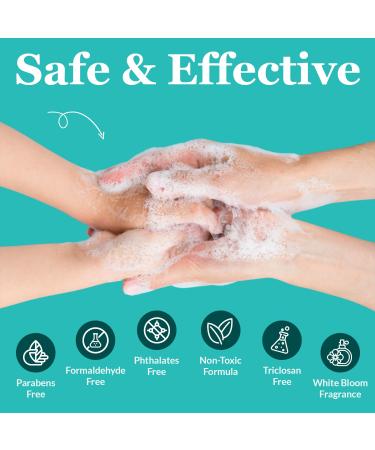 Antibacterial Liquid Gel Hand Soap - pH Balanced - Aloe Vera - White Tea Scent - Rich & Creamy Gently on Skin -Made in USA - Bulk liquid Refill Jug 128 oz 1 gallon - Buy Online on GoSupps.com