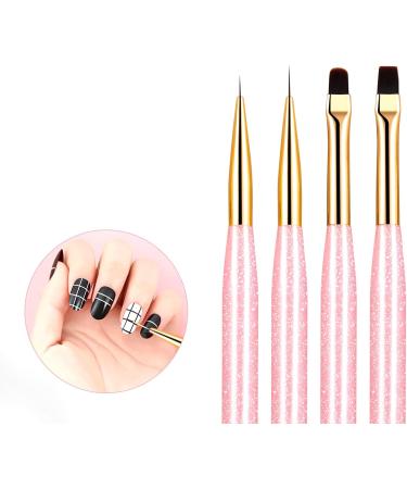 4pcs Professional Nails Art Brushes Dotting Pen For Beautiful Nails Painting Brush Drawing Tools Mom - Buy Online on GoSupps.com