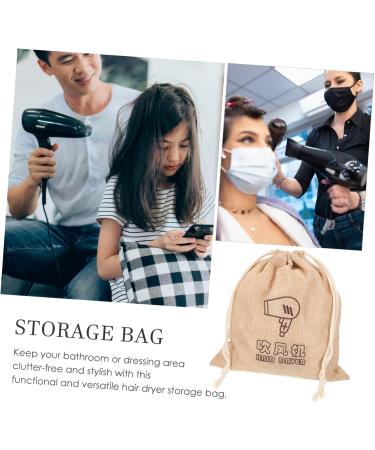 WOONEKY 2pcs Hair Dryer Fabric Bag Suitcase Organizer Shoe Travel Bag Drawstring Storage Bags Cloth - Buy Online on GoSupps.com
