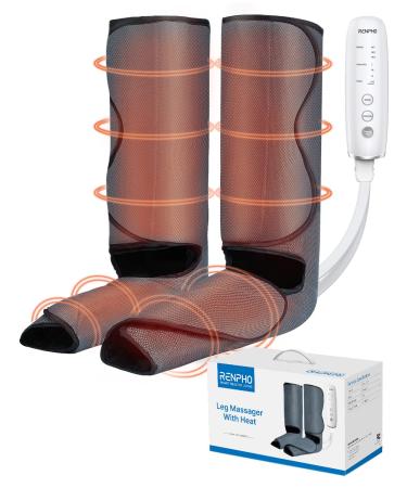 RENPHO Upgraded Leg Compression Massager with Heat, Massage for Foot & Calf, with 3 Modes 3 Intensities 2 Heating, Birthday Gifts for Mom Dad Father Gifts - Buy Online on GoSupps.com