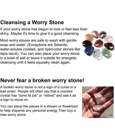 Amethyst Carved Thumb Worry Stone - Natural Healing Crystal Pocket Palm Stone - Buy Online on GoSupps.com