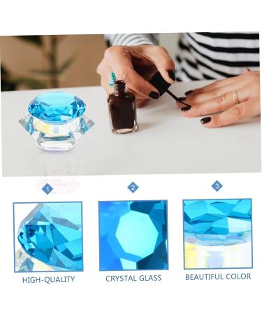 Beaupretty Mini Nail Polish 1pc Nail Art Crystal Cup Clear Container with Lid with Lid Acrylic Liquid Dish with Lid Nail Art Liquid Bowl Nail Art Pen Holder Nail Art Cups Blue Optional - Buy Online on GoSupps.com