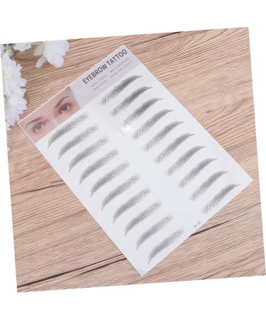 Balacoo 2pcs 3d Eyebrow Stickers Eyebrow Sissor Kit Hair Kit Woman Man Makeup Tool Stencil 4d Eyebrow Shape 1 count (Pack of 1) Black - Buy Online on GoSupps.com