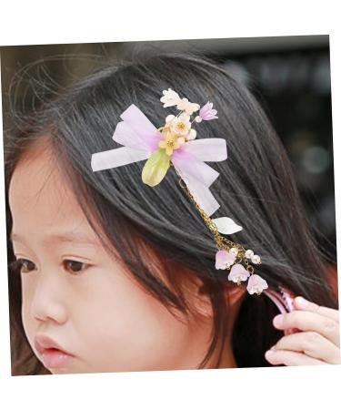 Beaupretty 2 Pairs tassel flower hair clip purple flower hair clip purple hair clips baby clips for hair purple ribbon baby hair bows clips purple hair accessories Costume flower hairpin Miss - Buy Online on GoSupps.com