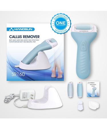 Hangsun Callus Remover for Feet SR160 - Professional Electric Foot File for Dead Hard Skin Removal - Waterproof Pedicure Tools - Wet & Dry Use - Buy Online on GoSupps.com