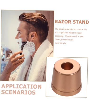 PopetPop Men's Razor Base Organizer - Premium Aluminum Shaving Razor Holder for Efficient Storage - Buy Online on GoSupps.com