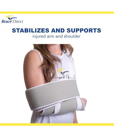 Arm Sling & Swathe Shoulder Immobilizer - Sleep-Friendly Support for Broken Bones Rotator Cuff Dislocation & Post Surgery | International Shipping Available - Buy Online on GoSupps.com