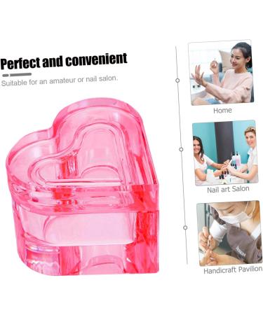 minkissy Diamond Dappen Dish Nail Dappen Dish Liquid Powder Crystal Cup Nail Liquid Bowl Nail Liquid Cup Nail Art Glass Cup Kickstand Glass Nail Dish Cup Nail Supplies Acrylic Crystal Glass Pink - Buy Online on GoSupps.com