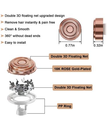 Replacement Heads for Finishing Touch Flawless Facial Hair Remover - Double Halo Generation 2 - Painless & Smooth Results for Women - Buy Online on GoSupps.com