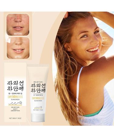 BAInuai Rice Skin Sun Protection SPF 50 Rice Daily Sunscreen Moisturizer Face & Body for All Skin Types (2) - Buy Online on GoSupps.com
