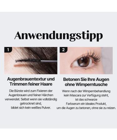 COSNORI Eyelash Tinting Serum 01 Deep Black | Vegan Eyelash & Eyebrow Growth Enhancer Longer Thicker Results Peptides & Hyaluronic Acid 0.3 fl. oz / 9g - Buy Online on GoSupps.com