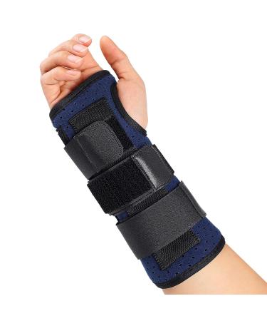 Wrist Brace Carpal Tunnel Splint Adjustable Wrist Support with 3 Metal Splints for Tendonitis Arthritis Sprains 1 Unit (XL Right Hand) XL Right Hand