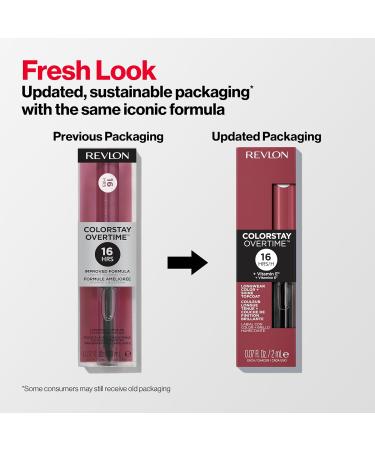 Revlon Colorstay Overtime Rouge l vres liquide double extr mit avec brillant l vres transparent avec vitamine E en prune/baie prune vivace 260 Prune vivace 1 unit (Lot de 1) - Buy Online on GoSupps.com