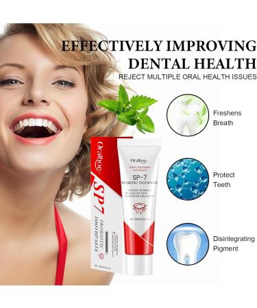 Probiotic Whitening Toothpaste Sp-7 Ultra Probiotic Whitening Toothpaste Sp-6 Anti-Stain Toothpaste Whitening Teeth Sp-6 3-Piece Set Probiotic Whitening Agent - Buy Online on GoSupps.com