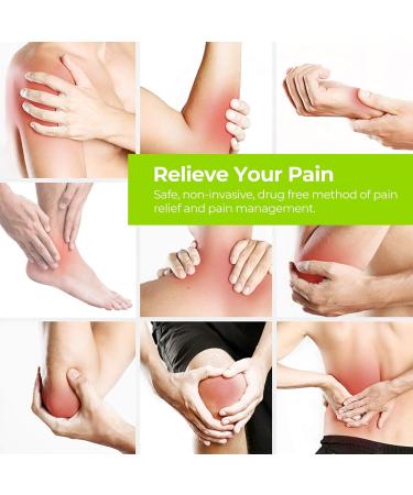 Auvon 4 Channels TENS EMS Device for Pain Relief Therapy - 24 Modes 10 Premium Electrode Pads Patented Design - International Shipping Available - Buy Online on GoSupps.com