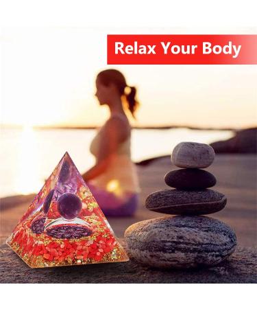 Orgone Pyramid with Healing Crystals Mandala - Energy Balancing Tool for Positive Vibrations - Buy Online on GoSupps.com
