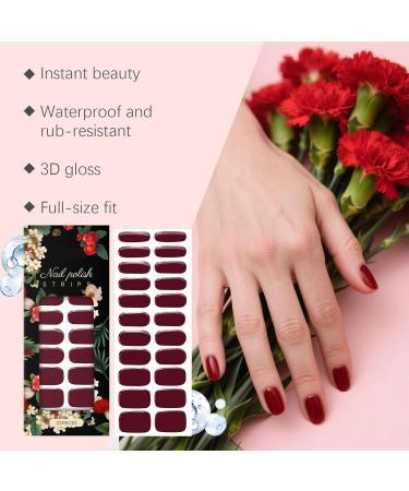  zjhukfmc Pack of 22 red gel nail protectors - Durable and waterproof - For manicures and pedicures - For home and autumn - Buy Online on GoSupps.com