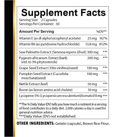 Prostate Complex All Natural - Prostate Supplement for Men Vitamins for Prostate Healthy for Men Prostate Support Supplement for Men - 2 Bottles 120 Capsules - Buy Online on GoSupps.com