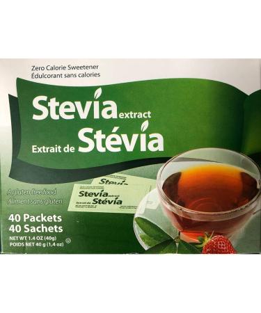 STEVIA EXTRACT 40 PACKETS - Buy Online on GoSupps.com