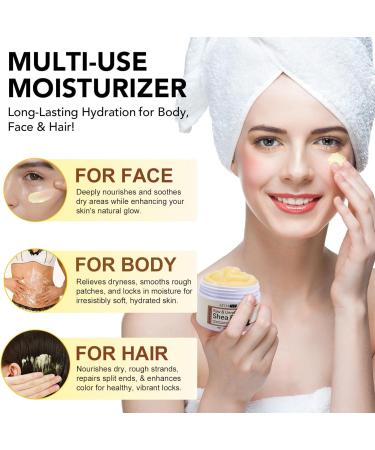 Organic Unrefined Cold Pressed Shea Butter (120ml) 100% Pure & Natural Pure & Vegan Premium Shea Butter Smooth Natural Shea Nut Lip Balm No - Buy Online on GoSupps.com