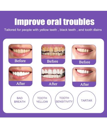 Hi Smile Purple Toothpaste & Color Corrector Serum Whitening Toothpaste for a Glowing Smile | 2PCS - Buy Online on GoSupps.com
