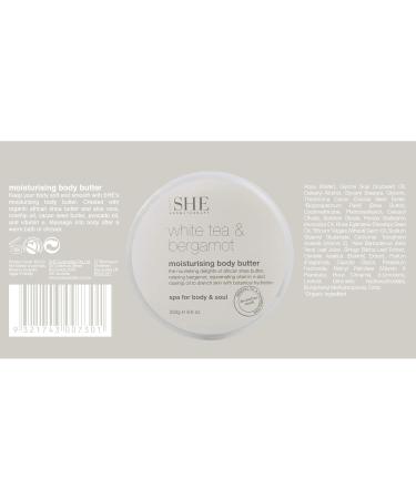 Om She Om She White Tea & Bergamot Moisturising Body Butter 250g - Buy Online on GoSupps.com