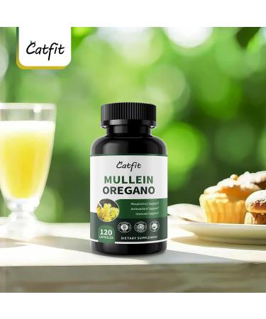 Mullein Oregano Oil Capsules for Lungs Detox-7 in 1Pure Herbal Mullein Leaf Extract, Elderberry, Turmeric,Mentha for Respiratory & Immune Support, Lung Cleanse for Smokers,Vegan,Non-GMO (120 Caps) 120 Count (Pack of 1) - Buy Online on GoSupps.com