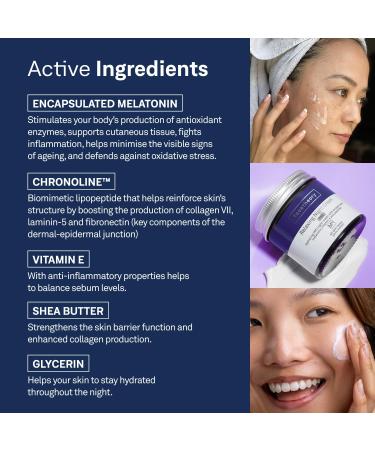 facetheory Relaxing Night Cream M10 PRO - Dry Skin Night Cream Restoring Night Cream Contains Melatonin Face Moisturizer Night Vegan & Cruelty-Free Made in UK | Scented | 50 ml M10-PRO - Buy Online on GoSupps.com