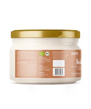 Organic Coconut Oil Montenativo 200ml - 1st Cold Pressed Premium Quality for Cooking Baking Hair & Skin - Natural & Raw - Buy Online on GoSupps.com