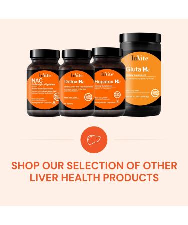 Invite Health N-Acetyl Cysteine (NAC) - Supports Liver and Brain Health - Supplies The Essential Amino Acid L-Cysteine and a Precursor to The Tripeptide Glutathione - 60 Vegetarian Capsules 1 - Buy Online on GoSupps.com