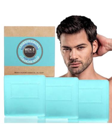 Men's Cologne Essential Oil Soap Mens Cologne Soap Cologne Scented Soaps for Men Pheromone Bar Soap Body Wash Cologne Soap Perfume Smells Like Soap for Men Natural Skin Care (3)