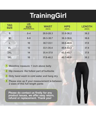 TrainingGirl Neoprene Sauna Leggings: Slimming Compression Capris for Weight Loss - Medium, Jet Black - Buy Online on GoSupps.com