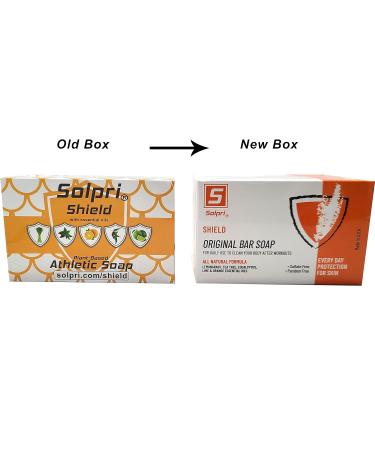 Solpri Shield Tea Tree Soap Bar 4 oz (2 Pack) with Lemongrass Eucalyptus Oil - Skin Safe for Jock Itch & Athlete's Foot - Buy Online on GoSupps.com