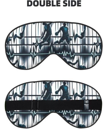 Double-Sided Eye Mask - Unisex Sleep Shade Cover for Basketball Dunk & Heartbeat Design - Ideal for Comfortable Sleep - Buy Online on GoSupps.com