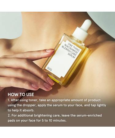 ONE THING Niacinamide Blemish Care Serum 1.76 Oz | Brightening Vitamin B3 Hydrating Serum for Dull Skin | Even Skin Tone Hyperpigmentation & Breakout Solution | Korean Skincare Essentials - Buy Online on GoSupps.com