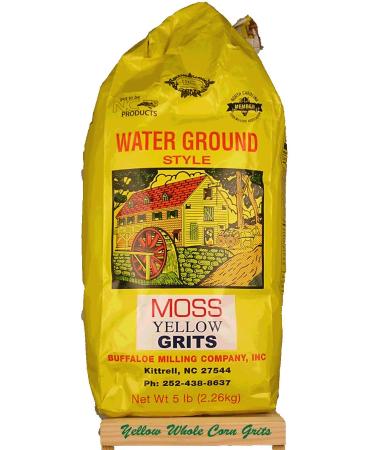 Moss Water Ground Yellow Corn Grits 5 Lbs