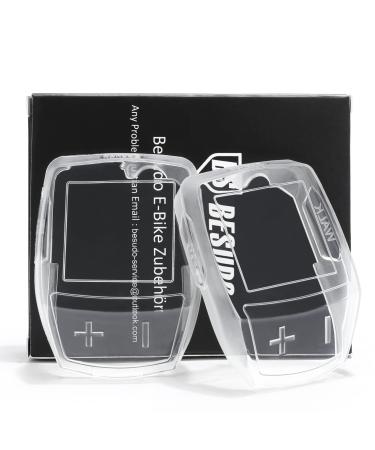 Besudo protective cover (2 -pack) for Bosch Purion control unit - 100% transparent & waterproof - Bosch Intuvia Display protection Transparent - E Bike Accessories as protection against scratches/dust/water -2 pack
