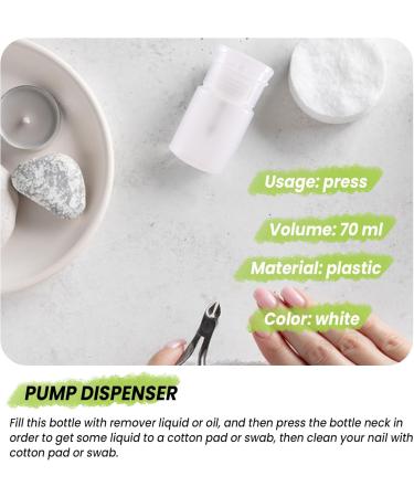 GUIJIALY 70ml Nail Art Makeup Polish Plastic Pump Dispenser Bottle Remover - Buy Online on GoSupps.com