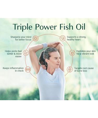 AlgaeCal Triple Power 1200mg EPA & DHA Omega 3 Fish Oil Supplement Supporting Brain Heart Skin & Bones Liquid Emulsion Mango Taste Burp-Less Sugar-Free Made in USA - Buy Online on GoSupps.com