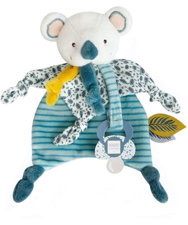 Doudou et Compagnie ET COMPAGNIE - YOCA LE Koala Doudou Pacifier Clip DC3665 White 20 Pacifier Chain