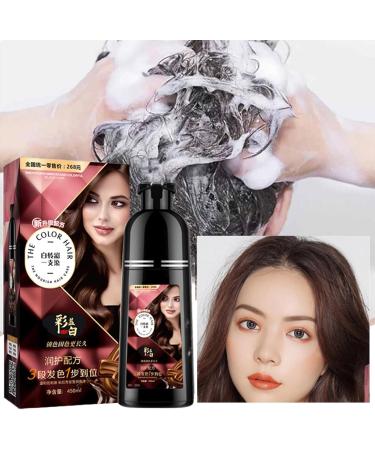  Bbbabeslk Shampoo for natural hair dye instant color shampoo with lather 450 ml Long-lasting shampoo for hair care bleach-free soft shiny and - Buy Online on GoSupps.com