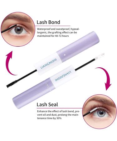 Bond and Seal Lash Glue - Fast Drying Cluster Lash Bond and Seal | Strong Hold Cluster Lash Glue Bond and Seal for Cluster Eyelash Extensions Personal Makeup for Women and Girls - Buy Online on GoSupps.com