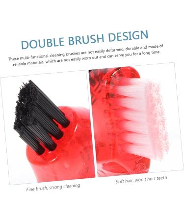 JECOMPRIS 20-Pack Portable Toothbrushes for False Teeth | Mini Brushes for Women | Microburst Holder & Partial Dignity | Assorted Colors - Buy Online on GoSupps.com