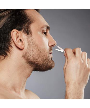 3 Pack Stainless Steel Facial Hair Scissors - Nose, Eyebrows, Moustache, Beard - Straight Tip Small Scissors (Silver) - Buy Online on GoSupps.com