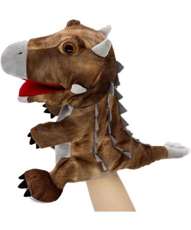 Lilizzhoumax Ankylosaurus Dinosaur Hand Puppet Plush Toy - Interactive Stuffed Animal for Kids - Educational Role-Playing Toy and Home Decoration - Buy Online on GoSupps.com