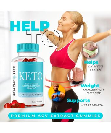Glukoo Healthy Life Keto Gummies - 30 Day Supply | ACV & Shark Tank Approved - Buy Online on GoSupps.com