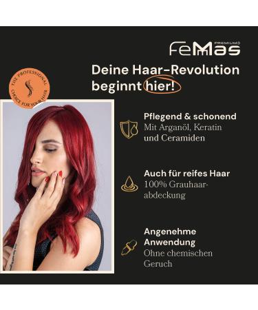 Femmas Hair Color 3x Middle Blonde Copper 7.84 | Professional Cream with Argan Oil & Keratin | Permanent Tinting for Radiant Color | 100ml 3 Pack - Buy Online on GoSupps.com