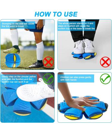 Yeahboom UFO Magical Flying Saucer Ball - Light Blue Frisbee Dog Toy for Outdoor Fun | Best Dog Frisbees & Toys - Buy Online on GoSupps.com